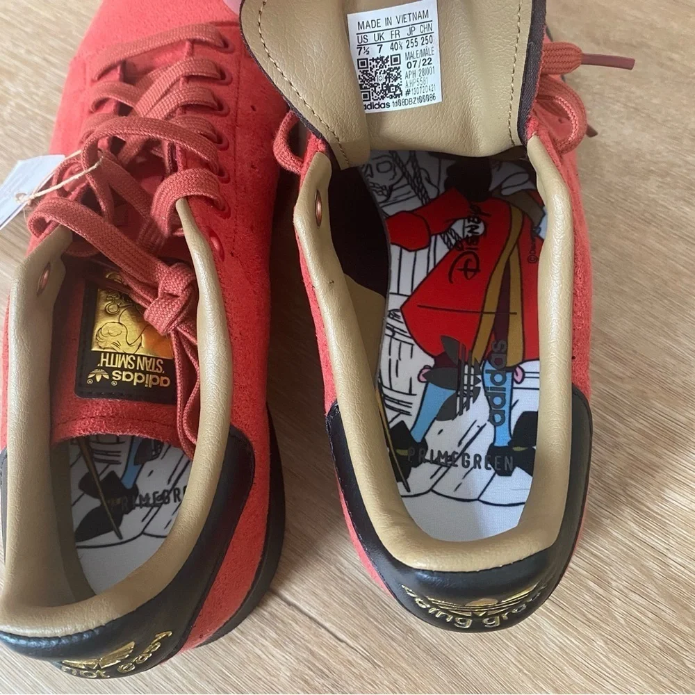 Adidas x Disney Stan Smith Captain Hook Shoes Size 9